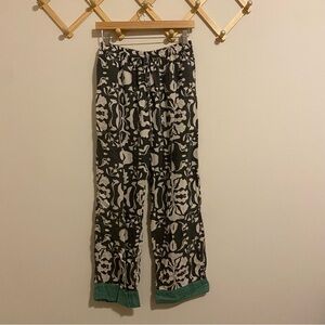 Piyama Gray and White 100% Cotton Pajama Pants size Small